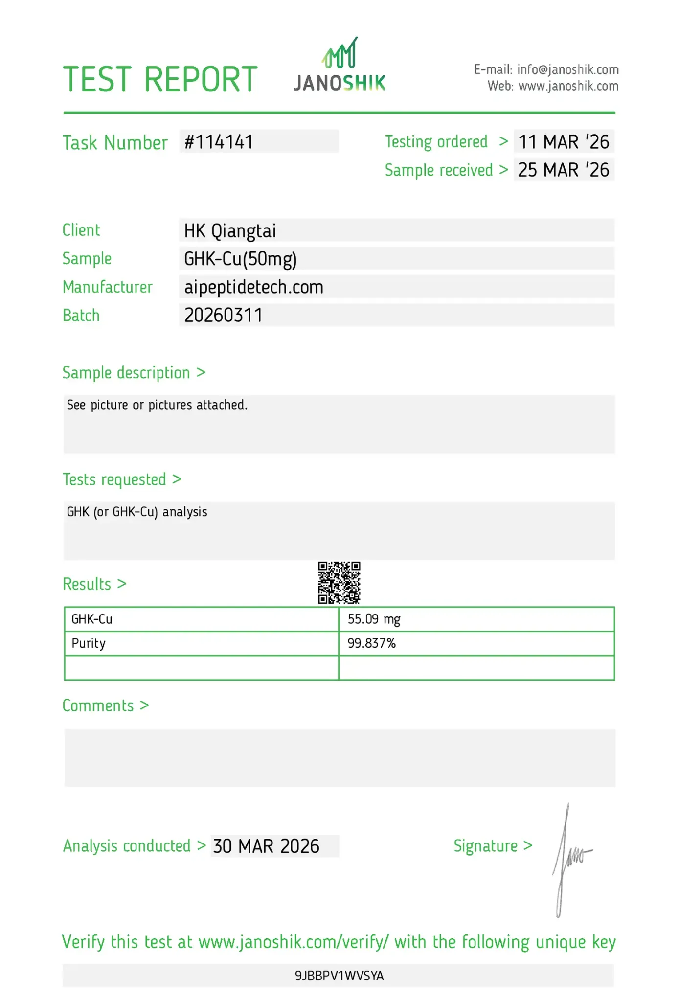 Retatrutide 60mg COA